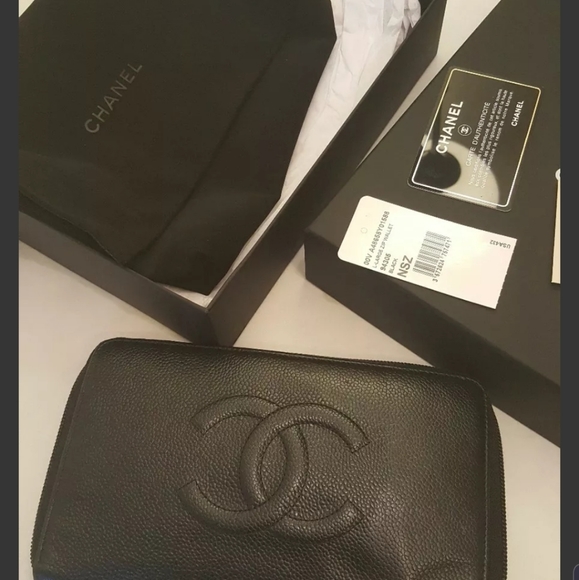 Chanel wallet oversized black caviar leather jumbo - Picture 7 of 8